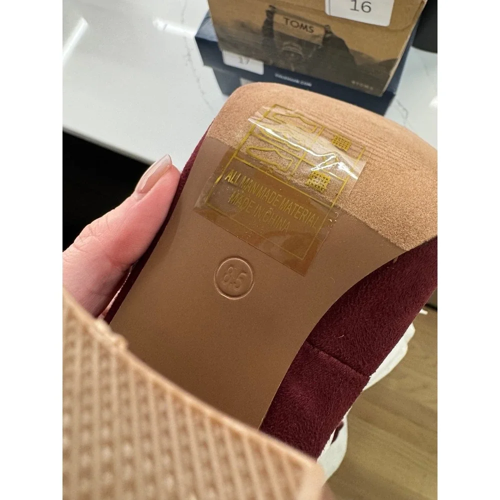 Heels‎ burgundy lace up 8.5 women's Loki brand